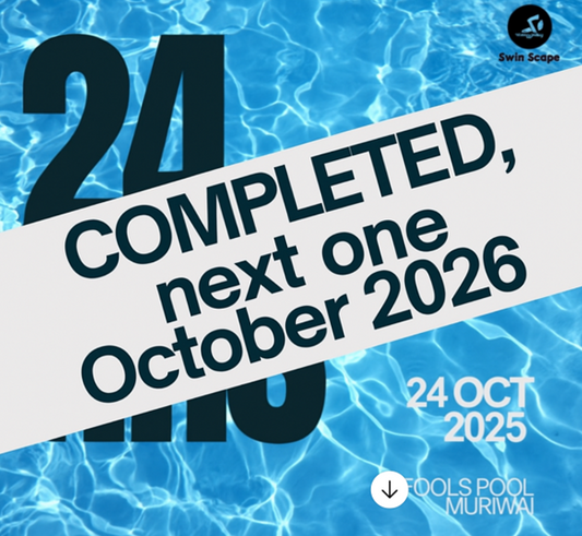 24 HOUR SOLO POOL SWIM – Next event October 2026.