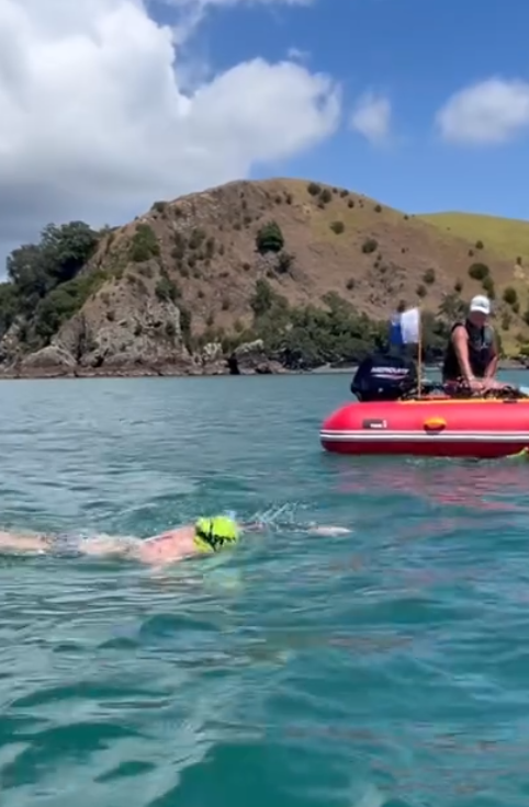 SOLO SWIM MOTUTAPU ISLAND 19km